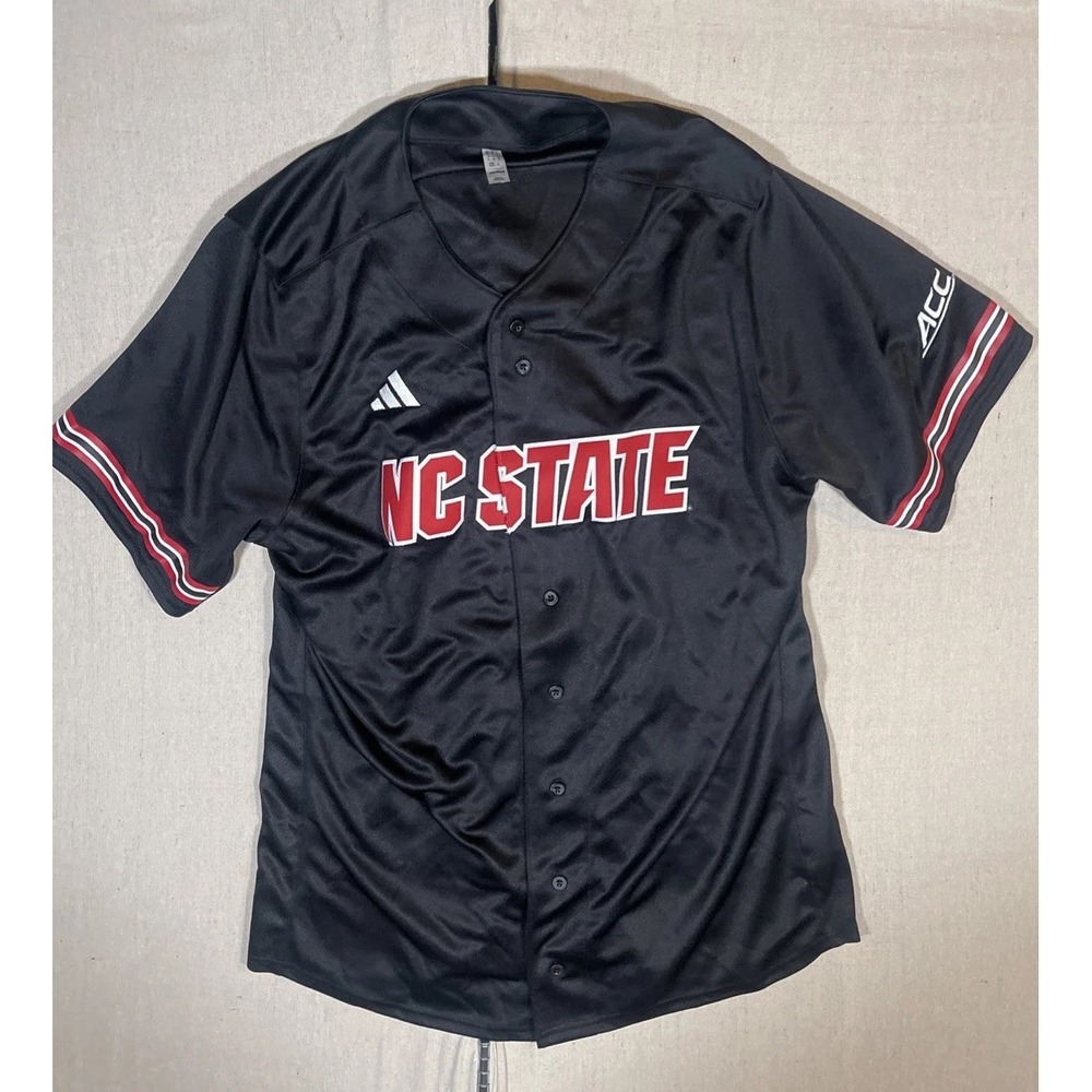 NWT NEW Men's Adidas Nc State Wolfpack Replica ACC Baseball Jersey XL‎ $100